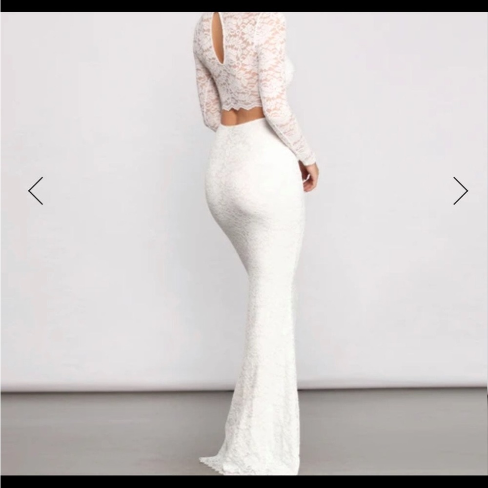Windsor szM lace mermaid wedding dress - Picture 12 of 13